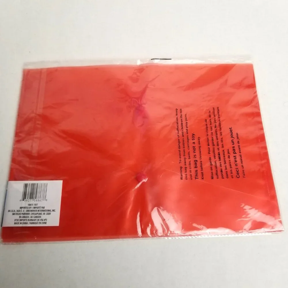 Plastic Document Wallets 12 Pack Button Closure Letter Office Organization